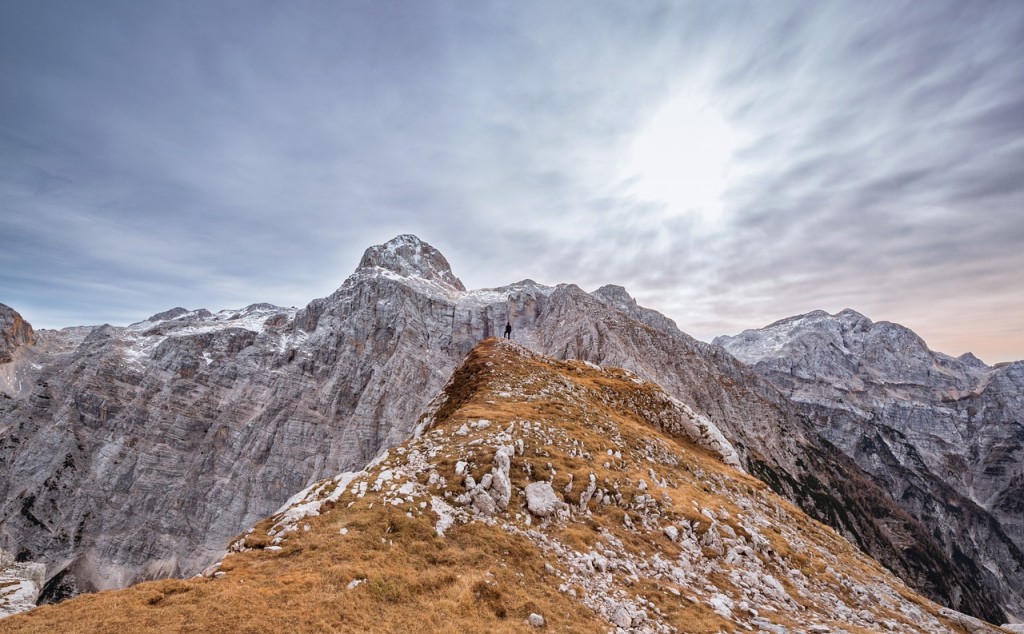 Trails, Mountain Top, Rocky Mountains