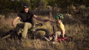 MTB Vater Sohn - little trail hunter