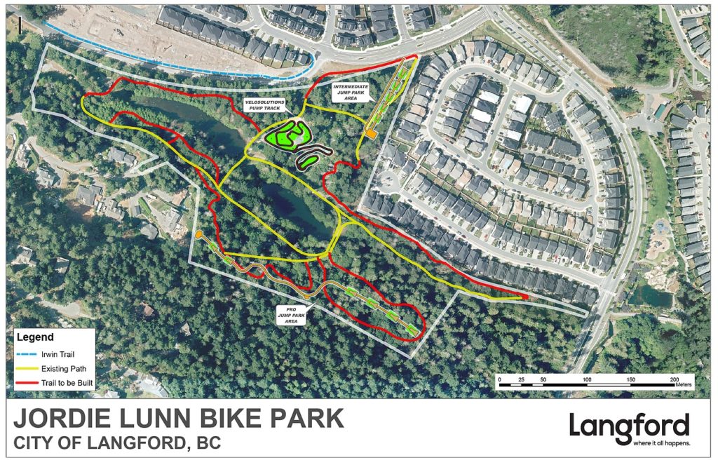 Jordie Lunn Bike Park Trail Map